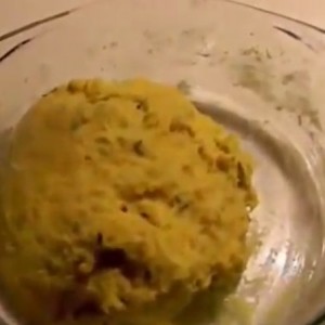 Картофельное тесто с куркумой