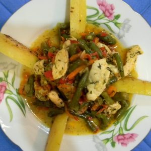 Рецепт рагу с курицей и овощами и картошкой