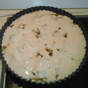 Вкусный пирог капустный заливной на кефире рецепт