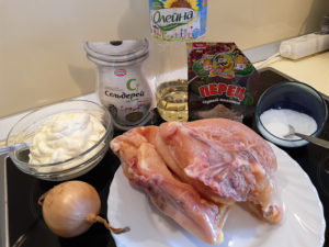 Куриная грудка рецепты на сковороде со сметаной ингридиенты