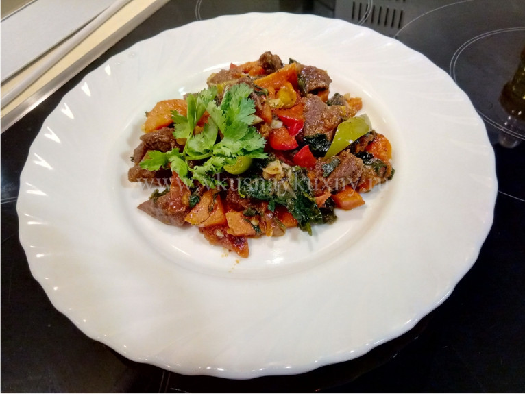 Мясо по абхазски с овощами рецепт с фото пошагово
