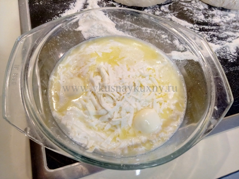 Начинка для хачапури с сыром и сливочным маслом