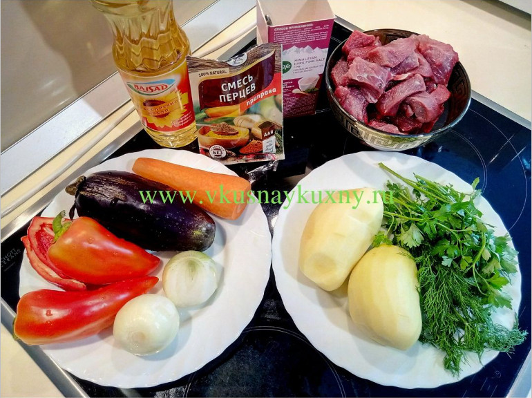 Как сделать рагу с мясом и картошкой на сковороде