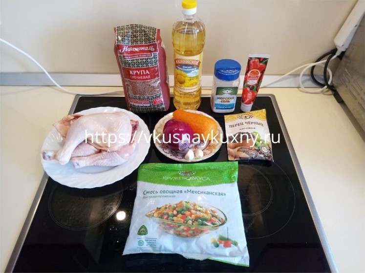 Окорочка с гречкой в духовке рецепт с фото пошагово с овощами